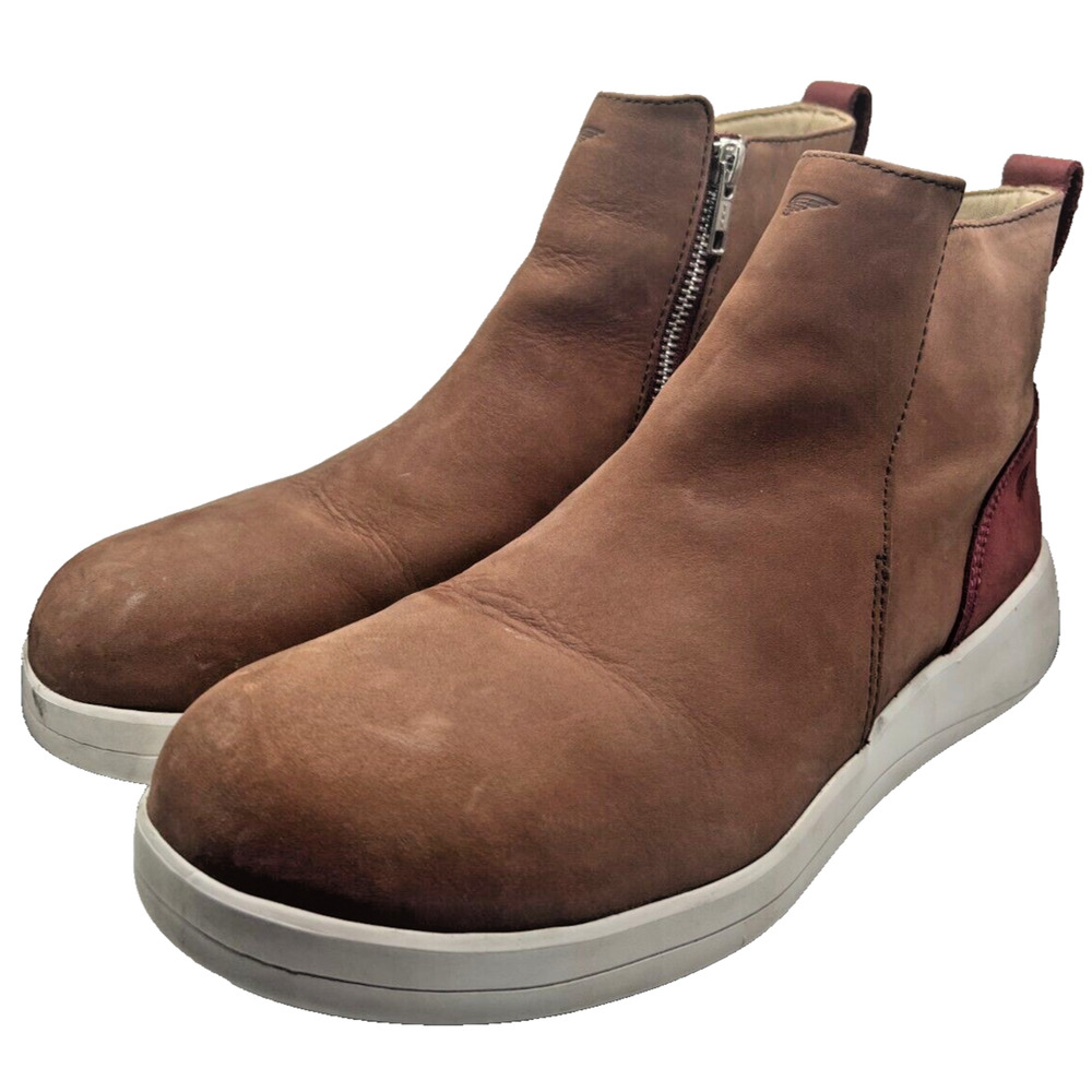 Red Wing Womens Safety Toe Boot Size 9 B 5 Inch Side Zip Boot Brown Zero-G Lite